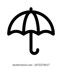 Carefully crafted vector of umbrella, icon in trendy style