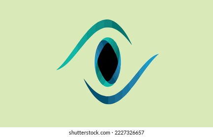 
carefully designed background logo in the shape of an eye