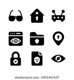 Carefully designed cyber security icons, ready to use and download