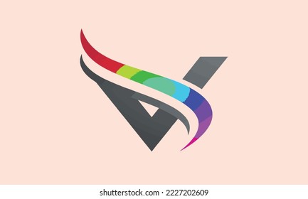 carefully designed logo with letter