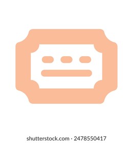 Icono de ticket cuidadosamente diseñado, listo para usar y Descarga