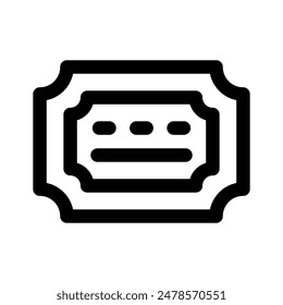 Carefully designed ticket icon, ready to use and download
