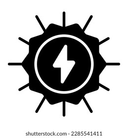 Carefully designed vector of solar energy, premium icon of solar power