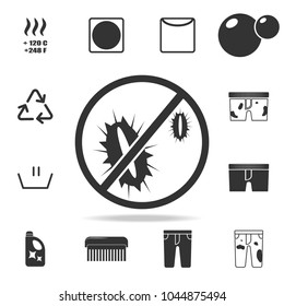 carefully microbes icon. Detailed set of laundry icons. Premium quality graphic design. One of the collection icons for websites, web design, mobile app on white background