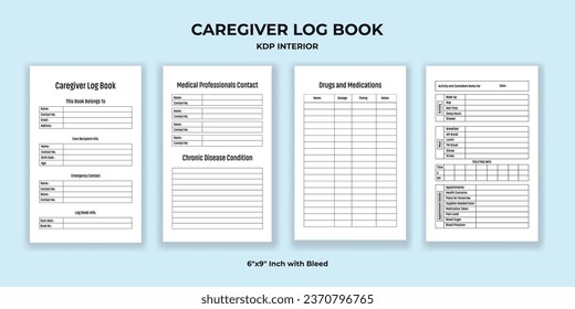 Caregiver Log Book KDP Interior