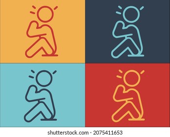 Plantilla de logotipo infantil sin cuidado, icono plano simple del niño, infancia, niño