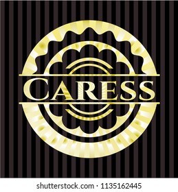 Caress gold badge