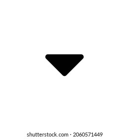 caret down Icon. Flat style design isolated on white background. Vector illustration