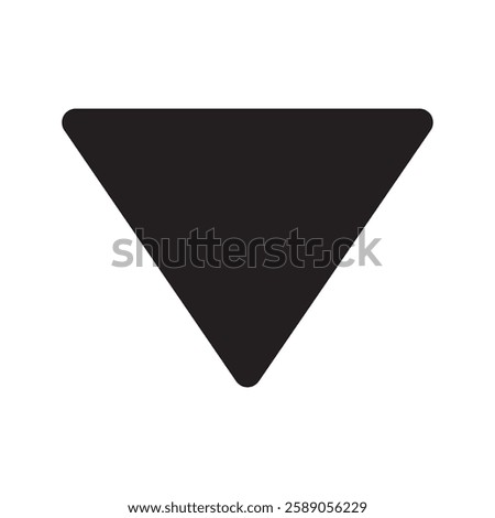 caret down icon. Thin, Light Regular And Bold style design isolated on white background
