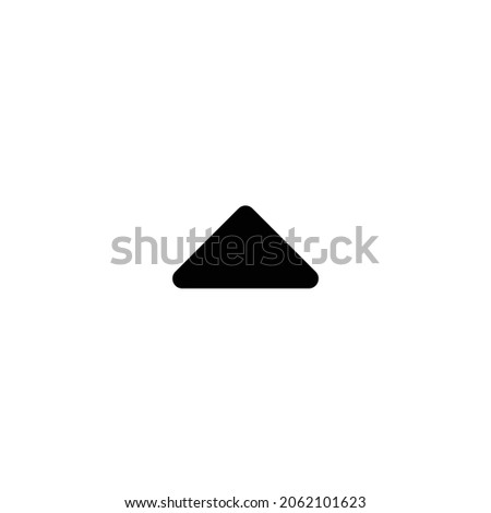 caret up Icon. Flat style design isolated on white background. Vector illustration