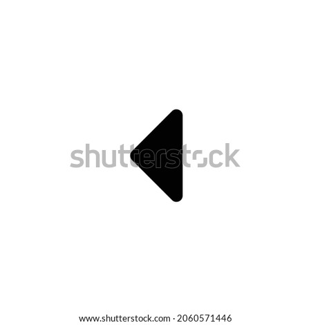 caret left Icon. Flat style design isolated on white background. Vector illustration