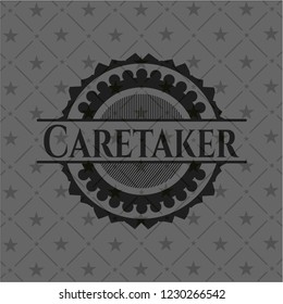 Caretaker realistic black emblem