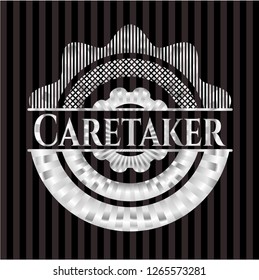 Caretaker silvery badge or emblem