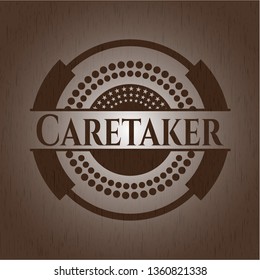 Caretaker wood emblem