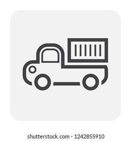 Carg container icon design, for shipping work.