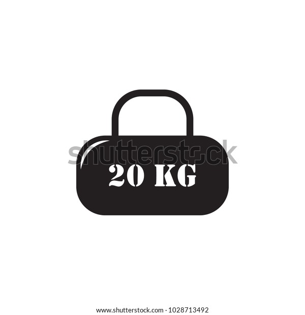cargo of 20\
kilograms icon. Element of Measuring items for mobile concept and\
web apps. Icon for website design and development, app development.\
Premium icon on white\
background