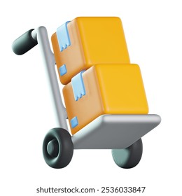 Cargo 3d icon design.3d  illustration of cargo