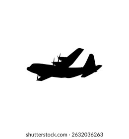 A cargo aircraft, freight aircraft, freighter, airlifter or cargo jet, can use for Logo Gram, Art Illustration, Pictogram, Apps, Website, or Graphic Design Element. Vector Illustration