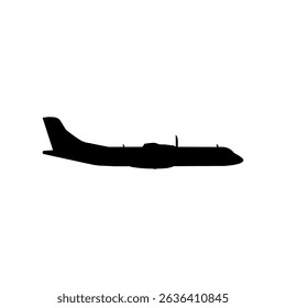 A cargo aircraft, freight aircraft, freighter, airlifter or cargo jet, can use for Logo Gram, Art Illustration, Pictogram, Apps, Website, or Graphic Design Element. Vector Illustration