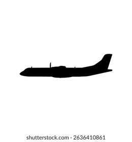 A cargo aircraft, freight aircraft, freighter, airlifter or cargo jet, can use for Logo Gram, Art Illustration, Pictogram, Apps, Website, or Graphic Design Element. Vector Illustration