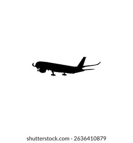 A cargo aircraft, freight aircraft, freighter, airlifter or cargo jet, can use for Logo Gram, Art Illustration, Pictogram, Apps, Website, or Graphic Design Element. Vector Illustration