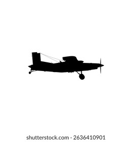 A cargo aircraft, freight aircraft, freighter, airlifter or cargo jet, can use for Logo Gram, Art Illustration, Pictogram, Apps, Website, or Graphic Design Element. Vector Illustration
