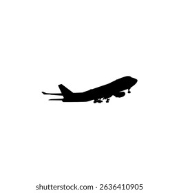 A cargo aircraft, freight aircraft, freighter, airlifter or cargo jet, can use for Logo Gram, Art Illustration, Pictogram, Apps, Website, or Graphic Design Element. Vector Illustration