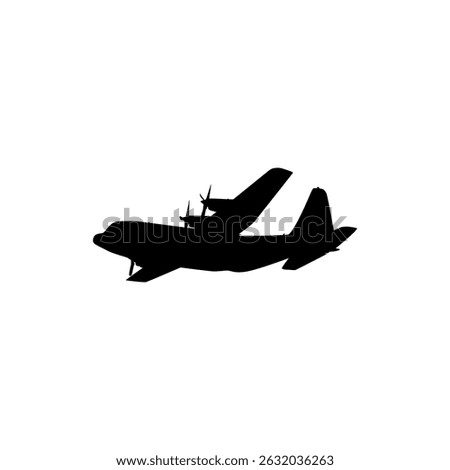 A cargo aircraft, freight aircraft, freighter, airlifter or cargo jet, can use for Logo Gram, Art Illustration, Pictogram, Apps, Website, or Graphic Design Element. Vector Illustration