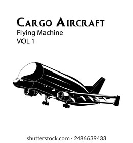 Cargo Aircraft Vol 1 Silhoute Shapes illustration vector based drawing