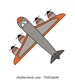 cargo airplane icon image 