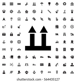 cargo arrow up icon illustration isolated vector sign symbol