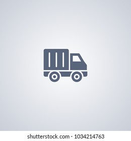 Cargo auto icon, Truck icon, vector best flat icon on white background , EPS 10