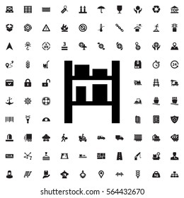 cargo barn icon illustration isolated vector sign symbol