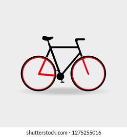 cargo bicycle vector icons