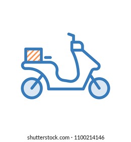 Cargo Bike Vector Icon