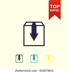 cargo box icon