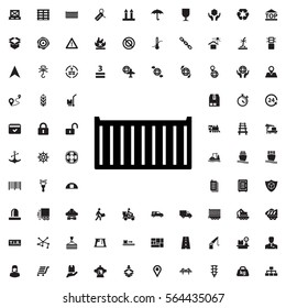cargo box icon illustration isolated vector sign symbol