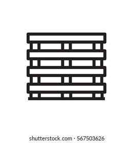 cargo box icon illustration isolated vector sign symbol