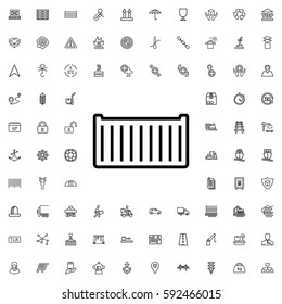 cargo box icon illustration isolated vector sign symbol. Logistic icons vector set.