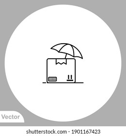 Cargo box icon sign vector,Symbol, logo illustration for web and mobile