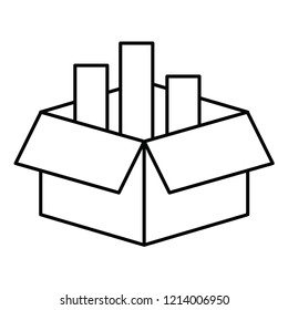 cargo box Line Icon