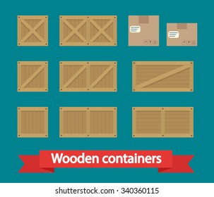 Cargo Boxes icon vector. Flat icon isolated on the white background. Vector illustration.