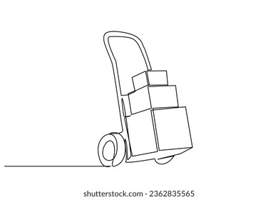 cargo boxes transportation tool work industry line art