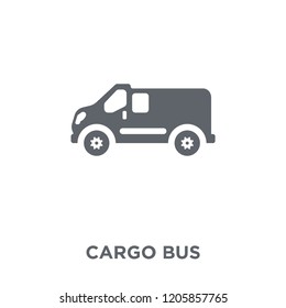 Cargo Bus icon. Cargo Bus design concept from Delivery and logistic collection. Simple element vector illustration on white background.