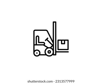 cargo car hand drawn icon design