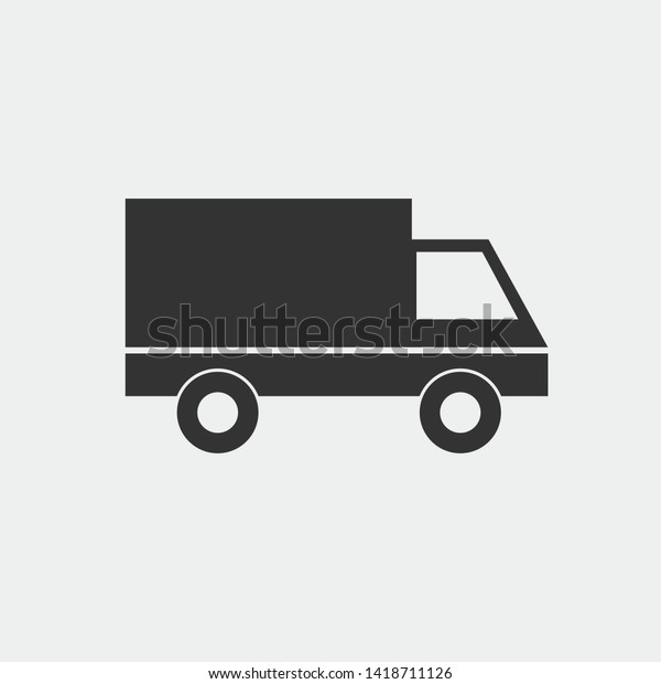 Cargo car vector icon\
illustration