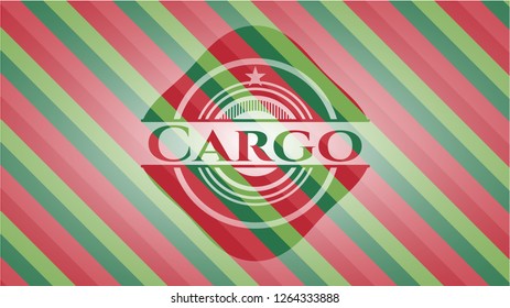 Cargo christmas emblem.