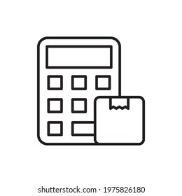 Cargo Collection vector outline icon style illustration. EPS 10 File