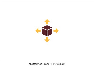 Cargo concept icon in trendy flat style isolated on white background. Cargo concept symbol. Vector illustration