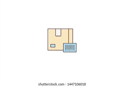 Cargo concept icon in trendy flat style isolated on white background. Cargo concept symbol. Vector illustration